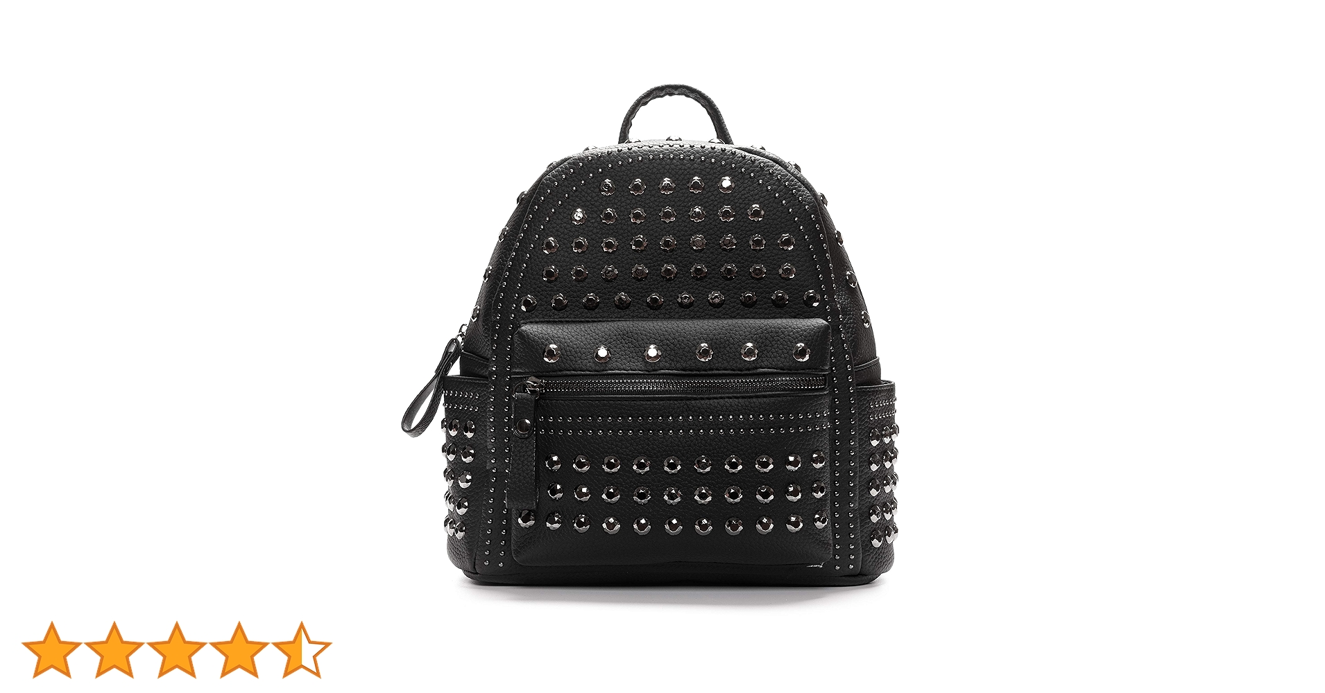 ブラックバックパック 未使用タグ付き Amazon.co.jp: JOZZYAPA ブラック フェイクレザー スタッズ